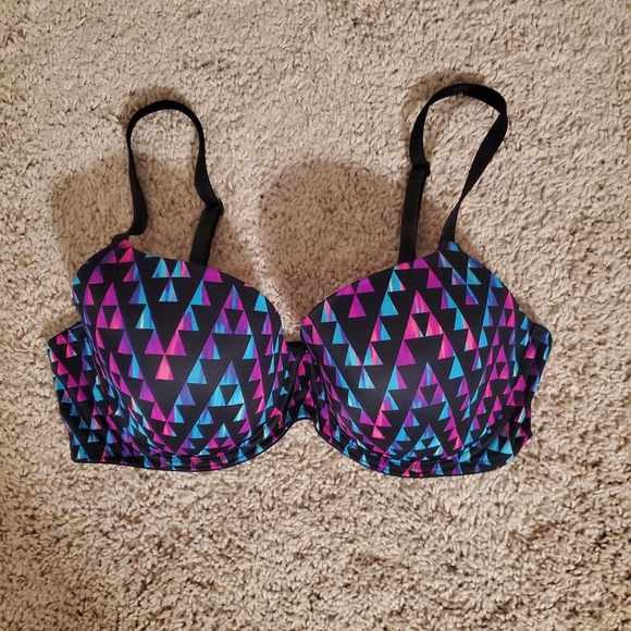 Pink Victoria's Secret Colorful Bra Size 36D - Picture 6 of 7